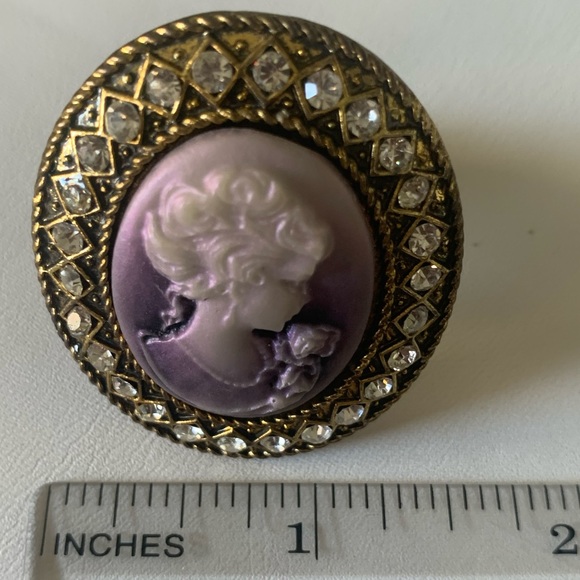 Cameo ring purple stretch - Picture 3 of 12
